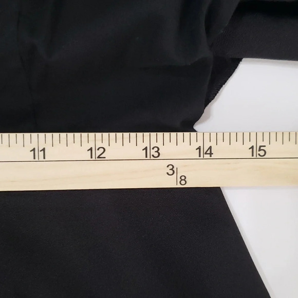 Romper Sleeveless Black Tiered Med No Brand Tag Zipper Minimalist Staple Classy - Picture 13 of 14